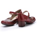 Sapato Galeany Médio em Couro cor Rouge J.Gean 