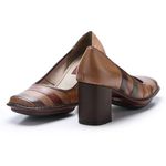 Sapato Galeny Alto em Couro cor Aveia J.Gean 