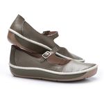 Sapatilha Wave em Couro cor Militar J.Gean 