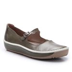 Sapatilha Wave em Couro cor Militar J.Gean 