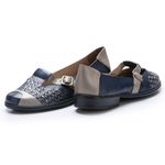 Sapatilha New Gaby em Couro cor Navy J.Gean 