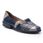 Sapatilha New Gaby em Couro cor Navy J.Gean 