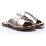 Sandália New Ariane em Couro cor Prata J.Gean