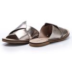 Sandália New Ariane em Couro cor Prata J.Gean