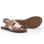 Sandália New Ariane em Couro cor Nude J.Gean 