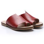 Sandália New Ariane em Couro cor Wine J.Gean 