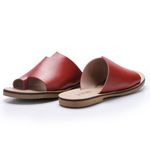 Sandália New Ariane em Couro cor Wine J.Gean 