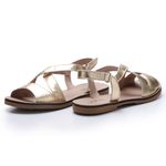 Sandália New Ariane em Couro cor Ouro J.Gean 