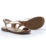 Sandália New Ariane em Couro cor Ouro J.Gean 