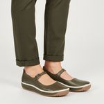 Sapatilha Wave em Couro cor Militar J.Gean 