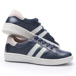 Tênis Madrid em Couro cor Indigo J.Gean 