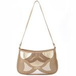 Bolsa Artesanal Em Couro Bege J.Gean