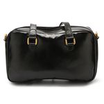 Bolsa Artesanal Em Couro Preto J.Gean 