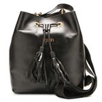 Bolsa Artesanal Em Couro Preto J.Gean 