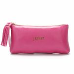 Bolsa de mão em Couro Rosa J.Gean