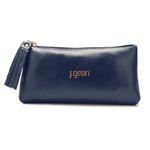 Bolsa de mão em Couro Darkblue J.Gean 