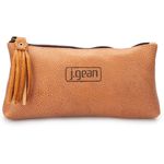 Necessaire em couro cor Laranja J.Gean 