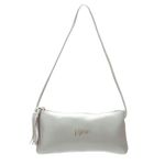 Bolsa de Mão Em Couro Cinza J.Gean