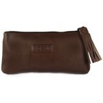 Bolsa de Mão Em Couro Coffee Coffee J.Gean 