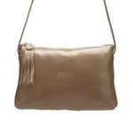 Bolsa transversal ou tiracolo de Couro cor Castanho J.Gean cod. NC0004 