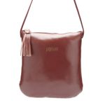 Bolsa Tiracolo Feminina em Couro Cor Vinho J.gean 