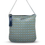 Bolsa artesanal feminina Em Couro cor Jeans J.Gean cod. NC0042/31