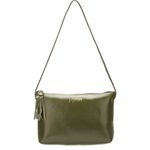 Bolsa artesanal Em Couro Verde J.Gean