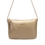 Bolsa artesanal Em Couro Bege J.Gean 