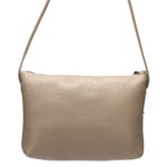 Bolsa artesanal Tiracolo em Couro Bege J.Gean