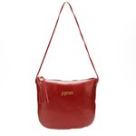Bolsa Tiracolo em Couro Vinho J.Gean