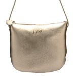 Bolsa Tiracolo em Couro Ouro J.Gean 