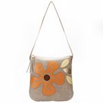Bolsa artesanal Tiracolo em Couro Glace J.Gean