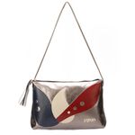 Bolsa artesanal Tiracolo em Couro Prata J.Gean 