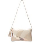 Bolsa de Mão Em Couro Creme J.Gean 