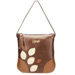 Bolsa de Mão Em Couro Marrom J.Gean 