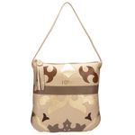 Bolsa de Mão Em Couro Creme J.Gean 