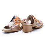 Sandália Margot em Couro cor Flamingo J.Gean 