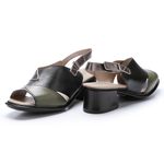 Sandália Margot em Couro cor Preto J.Gean