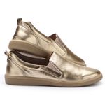 Tênis Barcelona em Couro cor Ouro J.Gean 