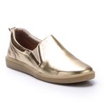 Tênis Barcelona em Couro cor Ouro J.Gean 