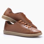 Tênis Barcelona em Couro cor Camel J.Gean 