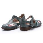 Sapatilha Exclusiva em Couro cor Denin J.Gean