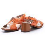 Sandália Lolly B em Couro cor Flame J.Gean 