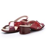 Sandália Margot em Couro cor Bordo J.Gean 