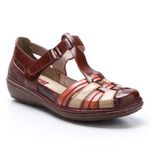 Sapatilha Nina em Couro cor Bordo J.Gean 