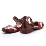 Sapatilha Feminina em Couro cor Marrogany J.Gean