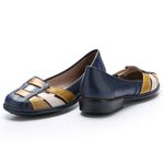 Sapatilha New Gaby em Couro cor Navy J.Gean