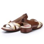 Sandália New Alexia em Couro cor Preto J.Gean 