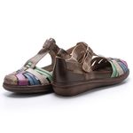 Sapatilha New Nina em Couro cor Brown J.Gean 