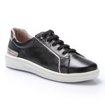 Tênis Feminino Madrid em Couro cor Preto J.Gean
